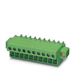 Connettore frontale a vite 11 poli 1,5 mm² 8 A 160 V per circuiti stampati verde