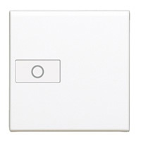 Copritasto illuminabile 2 moduli simbolo luce bianco per comandi assiali