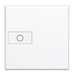 Copritasto illuminabile 2 moduli simbolo luce bianco per comandi assiali