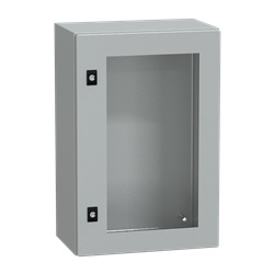 Cassetta acciaio montaggio parete 600x400x250 porta trasparente IP66 IK08 PanelSeT CRN