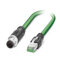 Cavo rete PROFINET EtherCAT CAT5 4 poli PUR verde 10 m IP67/IP20