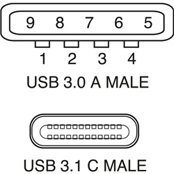 CAVO USB3.1 SPINA C-SPINA A 2MT