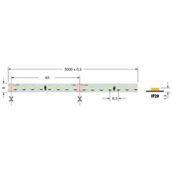 STRI.LED TOP 15W/M BCC 24V IP20