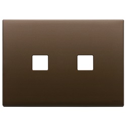 PLACCA 3MX2 FLAT BRONZO SCURO SPAZZ