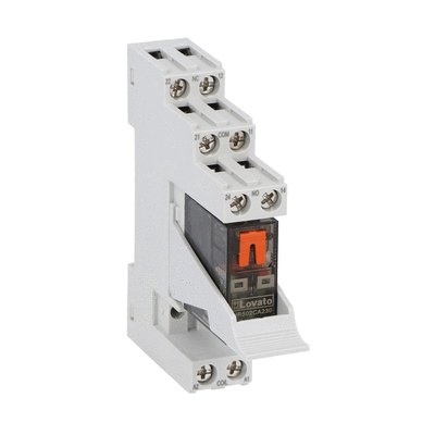 RELE  2SC 8A 230VAC,LED + ZOCCOLO