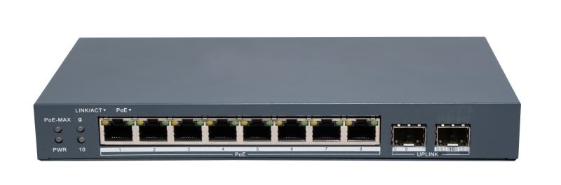 DS-3E1510P-EI/M-8P2F SWITCH POE GIG