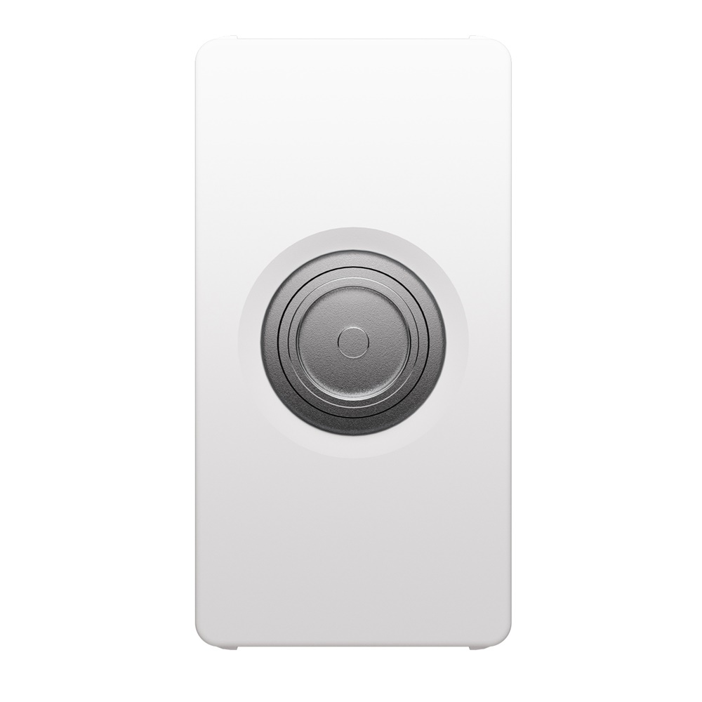 Presa TV passante 10 dB connettore IEC maschio bianca per impianti TV domestici e professionali