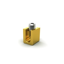 CONNETTORE A VITE AD U OTTONE 1 X 1
