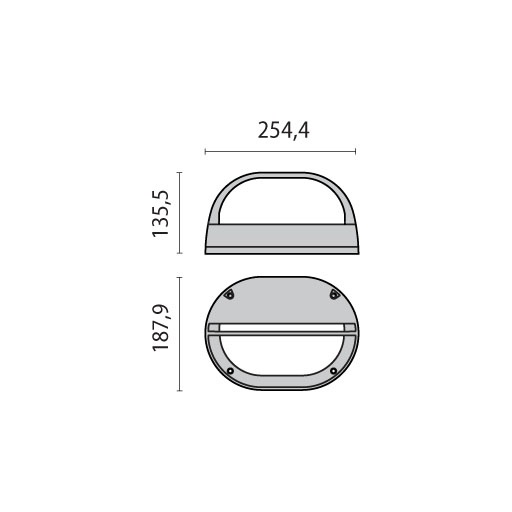 EKO+19/GRILL LED E.S. 10W 3000K BIA