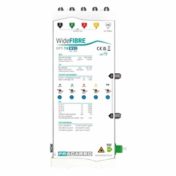 Trasmettitore ottico wideband 2 SAT+TV fibra ottica monomodale