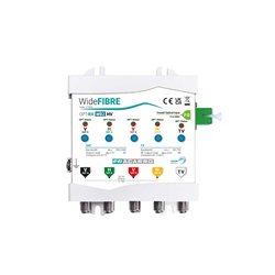 Ricevitore ottico Wide Fibre 2SAT+TV 5 uscite coassiale