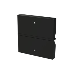 Rocker copertura senza simbolo 2 moduli nero opaco per KNX