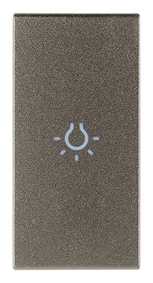TASTO 1M SIMBOLO LUCE ASSIALE METAL