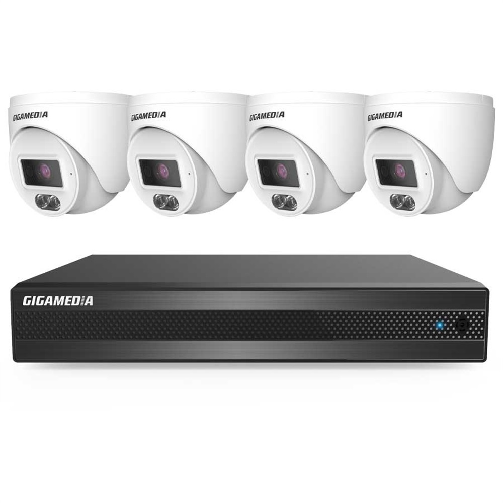 Kit videosorveglianza 4 telecamere IP 5MP obiettivo 2.8mm NVR PoE