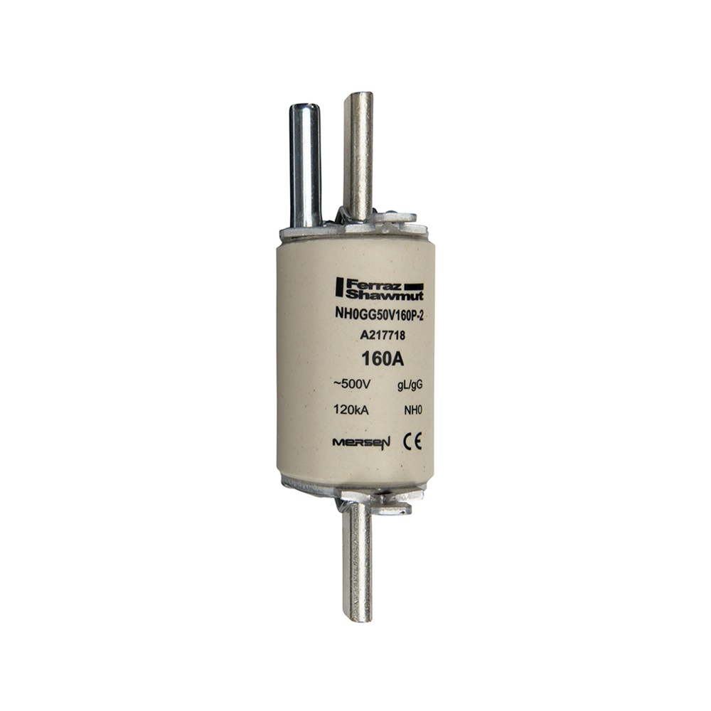 Fusibile NH0 gG 160A 500VAC protezione cavi industriale