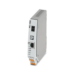 Convertitore fibra ottica LC-Duplex 1310nm monomodale guida DIN industriale