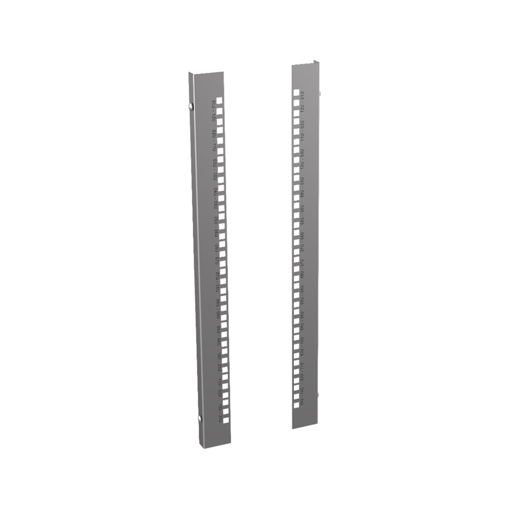 Montanti acciaio coppia per rack parete 12U