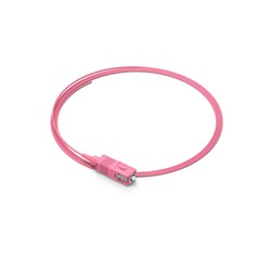 Pigtail fibra ottica multimode 50/125 OM4 SC viola rete alta velocità