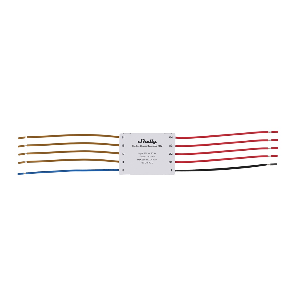 SHELLY 4-CHANNEL DECOUPLER 230V