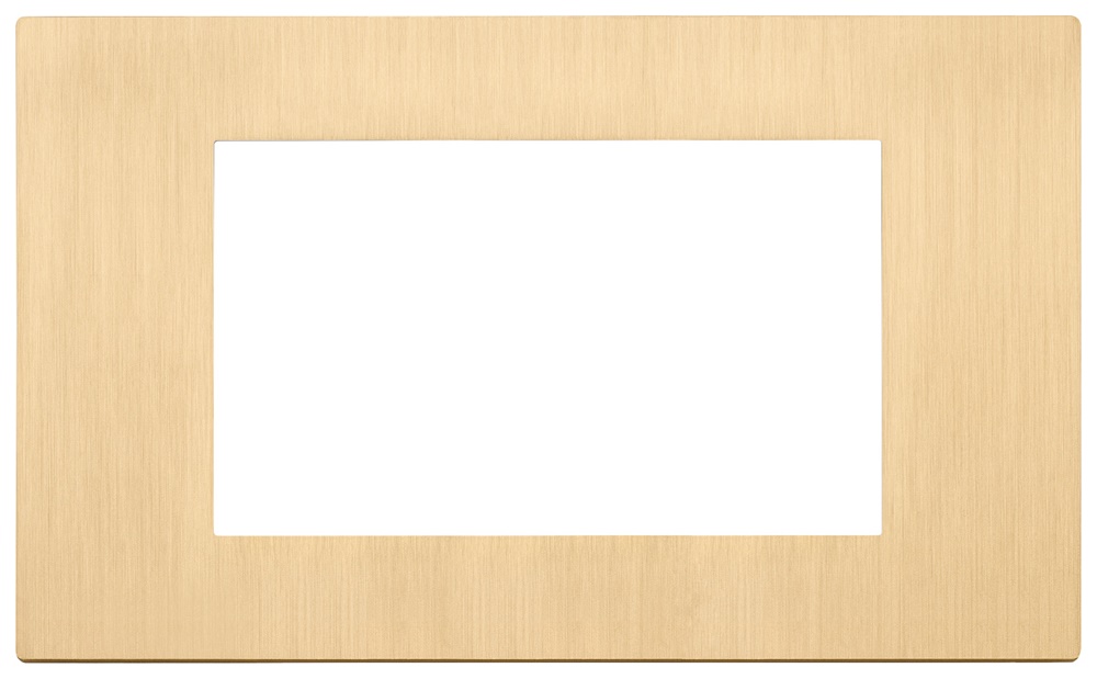 PLACCA 4M ORO SPAZZOLATO