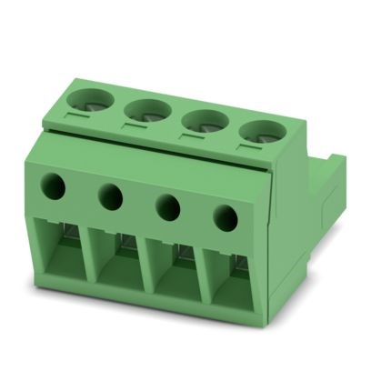 Connettore PCB 4 poli 2,5mm² 12A 320V verde MSTBP