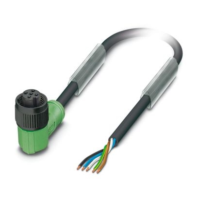 Cavo sensore 5 poli PUR senza alogenati 5 m connettore M12 angolato