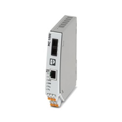 Convertitore fibra ottica monomodale SC-Duplex guida DIN industriale