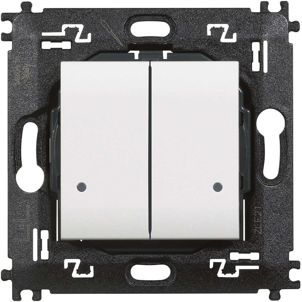 Comando doppio luci wireless 2 moduli superficie/incasso LED batteria lunga durata