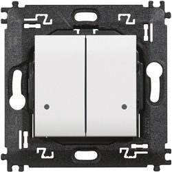 Comando doppio luci wireless 2 moduli superficie/incasso LED batteria lunga durata