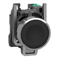 PULSANTE NERO 1NO PUSH-IN