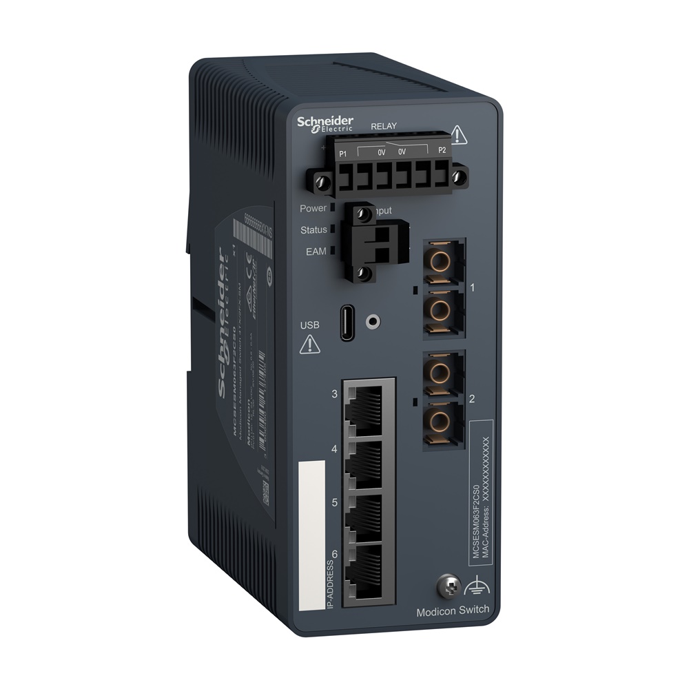 MODICON MANAGED SWITCH 4TX/2FX-SM