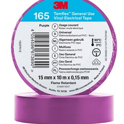 TEMFLEX 165 15MM X 10M PURPLE