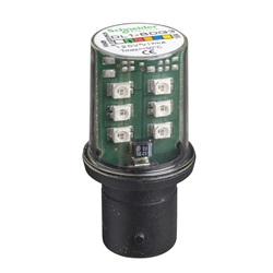 Lampadina LED verde - BA 15D - 120 V