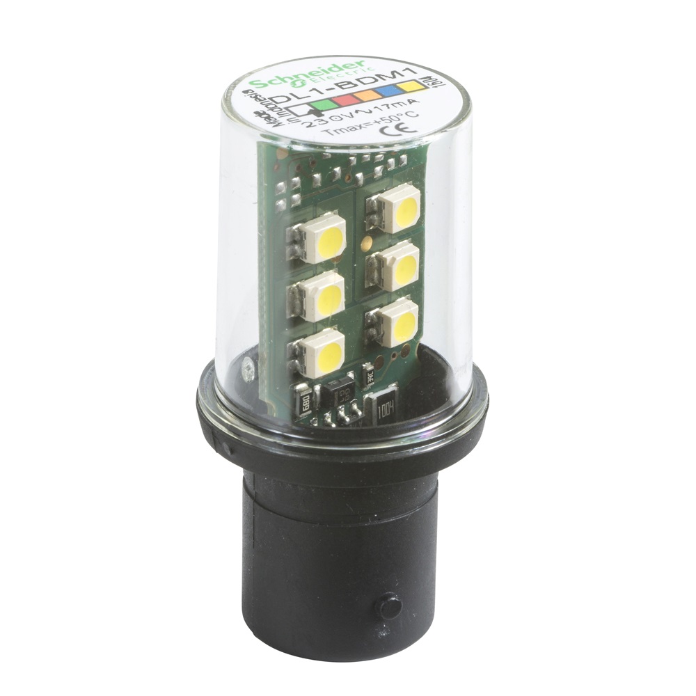 Lampadina LED bianca - BA 15D - 230 V