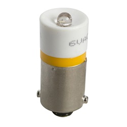 Lampadina LED gialla - BA 9S - 24 VAC CC