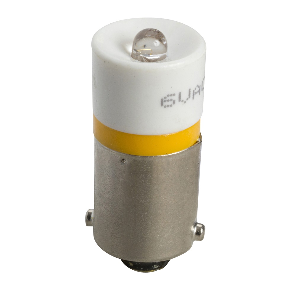Lampadina LED gialla BA 9S 48VAC indicatore luminoso basso consumo per comandi e segnalazioni