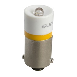 Lampadina LED gialla BA 9S 48VAC indicatore luminoso basso consumo per comandi e segnalazioni