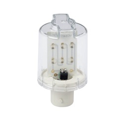 LED ARANCIONE 24 V BA15D LAMP.