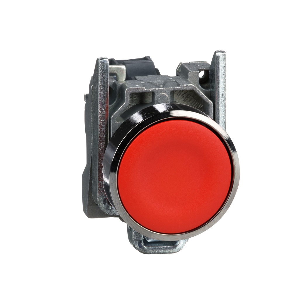 Pulsante rosso Ø22 - filoghiera ad impulso - 1 NC