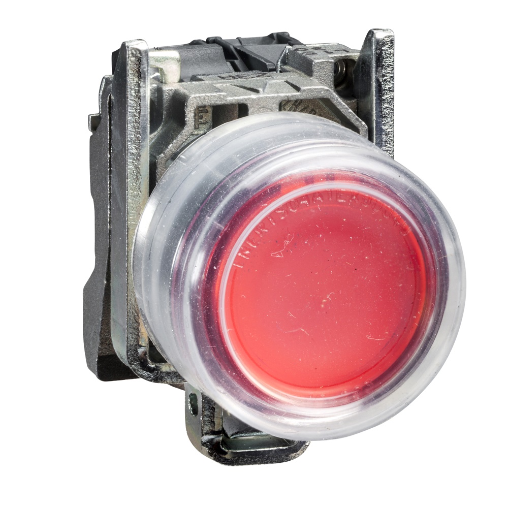 PULSANTE LUMINOSO ROSSO CON CAPPUCC