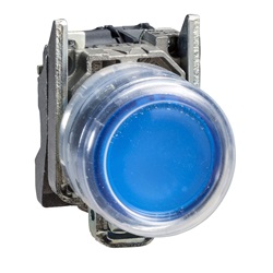 Pulsante luminoso blu Ø22 - 24V - ATEX