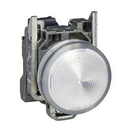 Lampada spia Ø22 - IP65 - bianca - LED integrato - 24V - ATEX