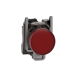 Lampada spia Ø22 - rossa - LED universale- 24Vac/dc