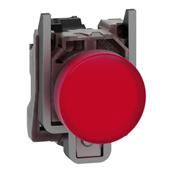 Lampada spia Ø22 - rossa - LED universale- 120Vac