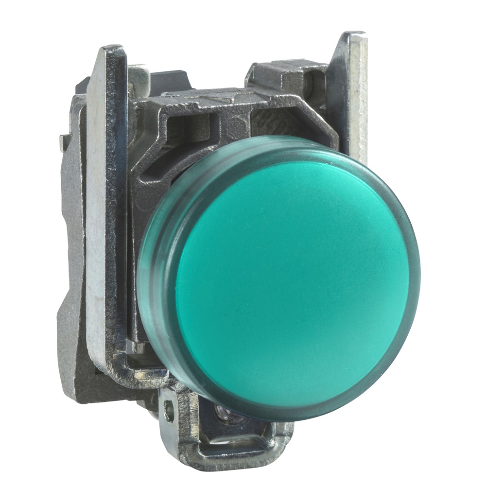 Lampada spia Ø22 - verde - LED universale - 230Vac