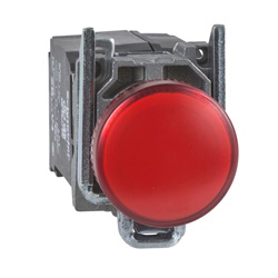 Lampada spia Ø22 - rosso - LED universale - 230Vac