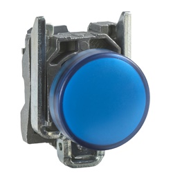 Lampada spia Ø22 - blu - LED universale - 230Vac