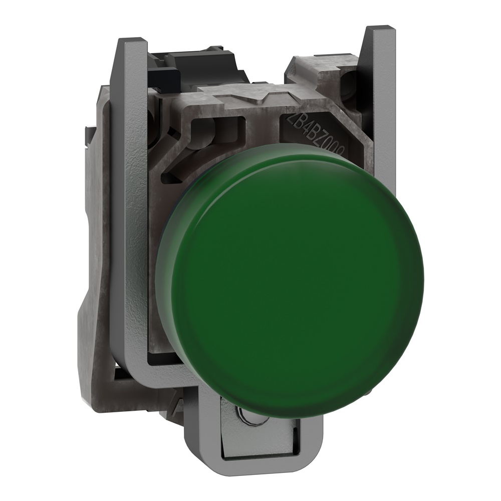 Lampada spia Ø22 - IP65 - verde - attacco BA 9S - 250V