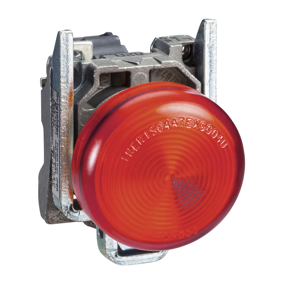 Lampada spia Ø22 - IP65 - rossa - attacco BA 9S - 250V