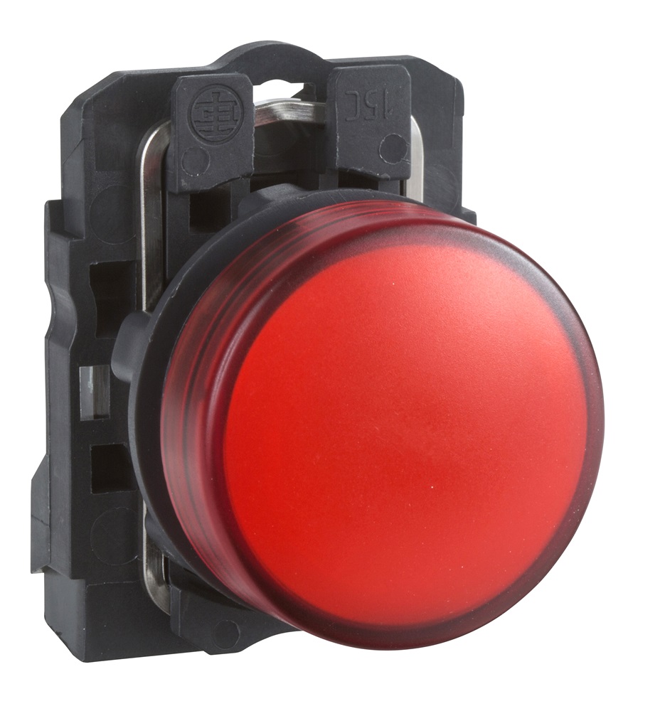 Lampada spia completa Ø22 - IP65 - rossa - LED universale - 24Vac/dc
